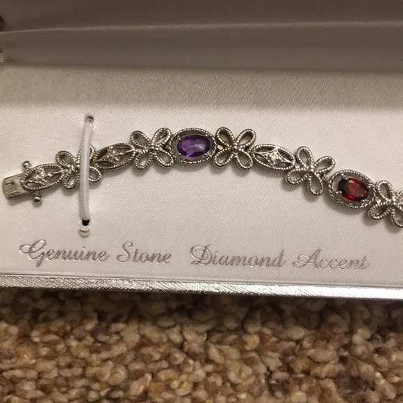 Kohl's Jewelry Brand New Genuine Stone Diamond Accent Bracelet